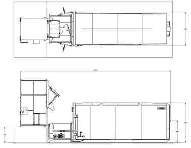 stationary auger compactor - dimensions-1